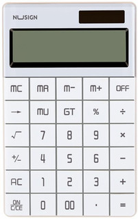 Калькулятор настольный Nusign NS041, белый, DELI