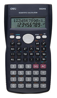 Калькулятор инженерный DELI ED82MS, 10+2-разрядный, темно-синий