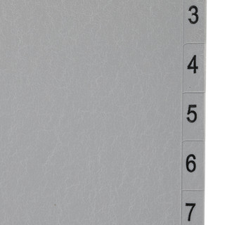 Разделитель пластиковый А4, цифровой 1-12, с оглавлением, Brauberg 5