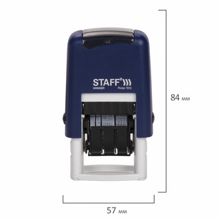 Датер-мини STAFF, месяц буквами, оттиск 22х4 мм, 