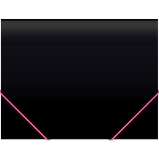 Папка на резинке Black Opal 24х32 см, Бюрократ, в ассортименте