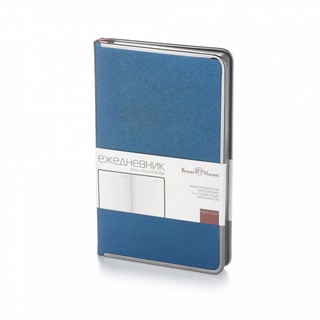 Ежедневник недатированный А5 'BRIDGE' 272 стр, синий 1