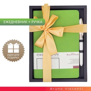 Набор подарочный Megapolis Flex (ежедневник + ручка) салатовый 1