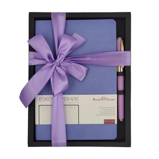 Набор подарочный Megapolis Flex (ежедневник + ручка) сиреневый 1