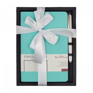 Набор подарочный Megapolis Flex (ежедневник + ручка) мятный