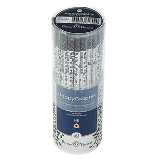 Карандаш чернографитный 'Кошки-сердечки' НВ, без резинки, заточенный 2