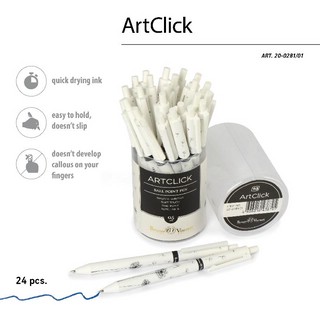 Ручка шариковая автоматическая ArtClick. Одуванчики, 0.5 мм, синяя, Bruno Visconti 4