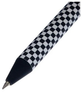 Ручка шариковая автоматическая ArtClick. Шашечки, 0.5 мм, синяя, Bruno Visconti 2