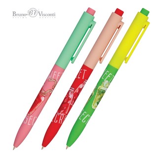 Ручка шариковая 'Funclick. My refresh' 0.7 мм, синяя, в ассор...