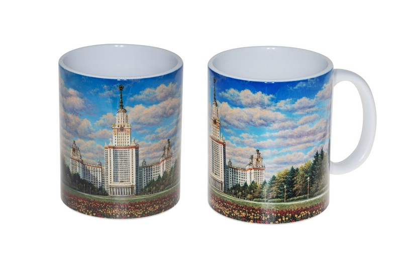 Кружка с видом главного здания МГУ имени М.В. Ломоносова