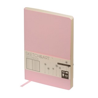Скетчбук Sketch&Art 'Zefir' А5, 100 л, зефирный розовый
