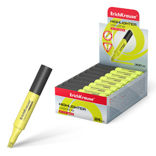 Текстмаркер Visioline V-17 Mini, желтые чернила, ErichKrause