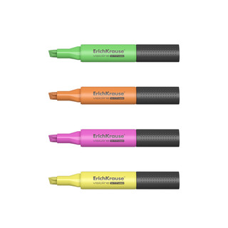 Набор текстмаркеров Visioline V-17 Mini ErichKrause (желтый, зеленый, розовый, оранжевый)