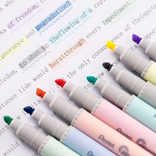 Текстовыделитель двусторонний Pentel Illumina Flex 1-3,5мм пастельный розовый  5