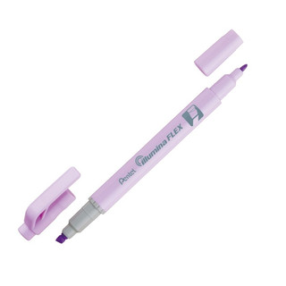 Текстовыделитель двусторонний Pentel Illumina Flex 1-3,5мм пастельный фиолетовый 