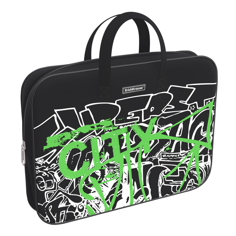 Папка текстильная на молнии А4+ с ручками Digger, ErichKrause