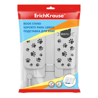 Подставка для книг Meow, белая, пластиковая ErichKrause 2