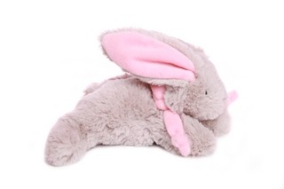 Кролик 15 см, серый/розовый, Lapkin 2