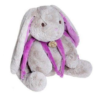 Кролик 30 см, серый/фиолетовый, Lapkin 2