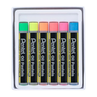 Пастель масляная Pentel 'Arts Oil Pastels' флуоресцентные цвета, 6 мелков 5