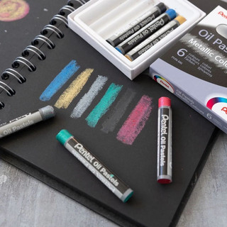 Пастель масляная Pentel 'Arts Oil Pastels' 6 цветов металлик 4