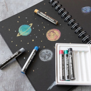 Пастель масляная Pentel 'Arts Oil Pastels' 6 цветов металлик 5