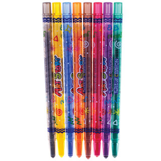 Карандаши восковые 'ArtStory', 8 цв, выкручивающийся стержень, Crown 2