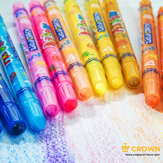 Карандаши восковые 'ArtStory', 8 цв, выкручивающийся стержень, Crown 5