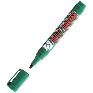 Маркер перманентный зелёный 'Multi Marker' пулевидный, 3мм, Crown