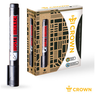 Маркер перманентный чёрный 'Multi Marker' пулевидный, 3мм, Crown 7