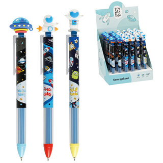 Ручка шариковая автоматическая 'Space Aliens' синяя, в ассортименте, MESHU. Цена за 1 шт.