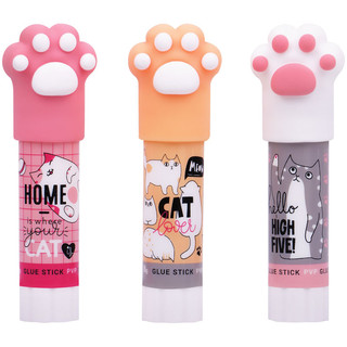 Клей-карандаш 'Paw' с топпером, 8 гр, в ассортименте, MESHU. ...