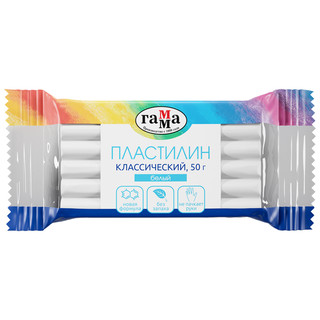 Пластилин 'Классический', белый, 50 гр