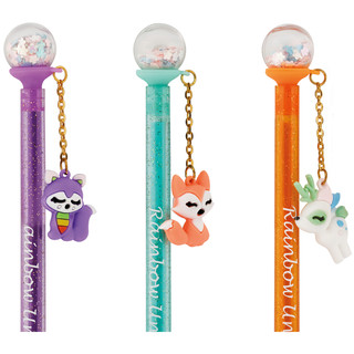 Ручка гелевая стираемая 'Glitter Ball' синяя, 0.5 мм, в ассор...