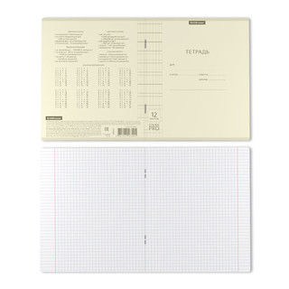 Тетрадь CoverPrо Pastel, 12 л, клетка, скоба, пластиковая обложка, ErichKrause, желтый 3