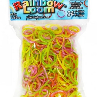 Резинки для плетения браслетов Rainbow Loom 'Тутти Фрутти Леденцы', 600 резиночек В0191