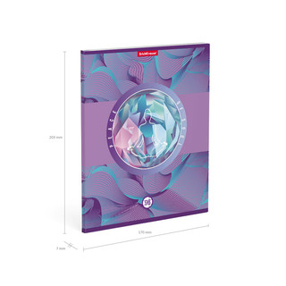 Тетрадь общая А5, 96 л, клетка, на скрепке 10