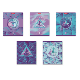 Тетрадь общая А5, 96 л, клетка, на скрепке 2