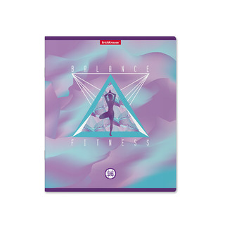 Тетрадь общая А5, 96 л, клетка, на скрепке 4