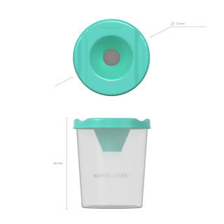 Стакан-непроливайка ErichKrause Vivid, цвет мятный 3