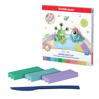 Классический пластилин Cosmic Monsters Pastel, 12 цветов, со ...