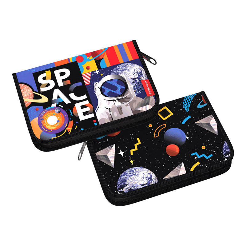 Пенал-книжка 'Cosmonaut' 135x205x30 мм, без наполнения, ErichKrause