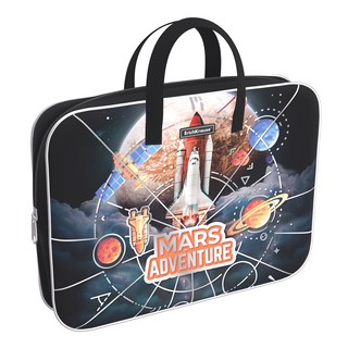Папка текстильная на молнии с ручками Mars Adventure, A4+