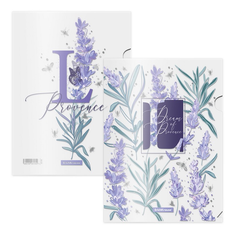 Папка-уголок А4, пластик, Lavender, в ассортименте. Цена за 1 шт.