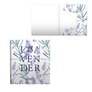 Папка для тетрадей Lavender, на резинках, А5+, пластик