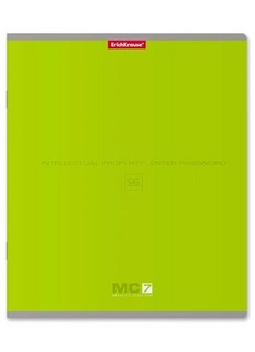 Тетрадь 'МС-7' А5, 96 л, клетка, ErichKrause, в ассортименте. Цена за 1 шт. 3