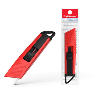 Нож канцелярский с возвращающимся лезвием, 19 мм, ErichKrause...