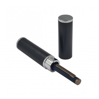 Ручка шариковая 1 мм, синяя, в черном круглом тубусе Firenze ...