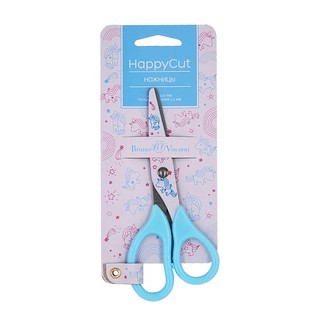 Ножницы детские HappyCut, 137 мм, с принтом, в ассортименте
