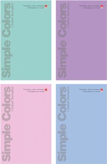 Тетрадь для записи иностранных слов 'Zefir Colors' А6, 48 листов, в ассортименте